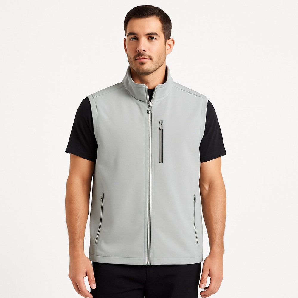 32 Degrees Heat Gray Soft Shell Full Zip Vest XXL
